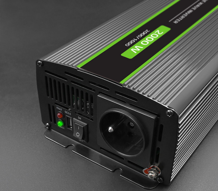 Інвертор 12 230 з чистою синусоїдою 2000Вт Qoltec (Польща) Київ - фото 8