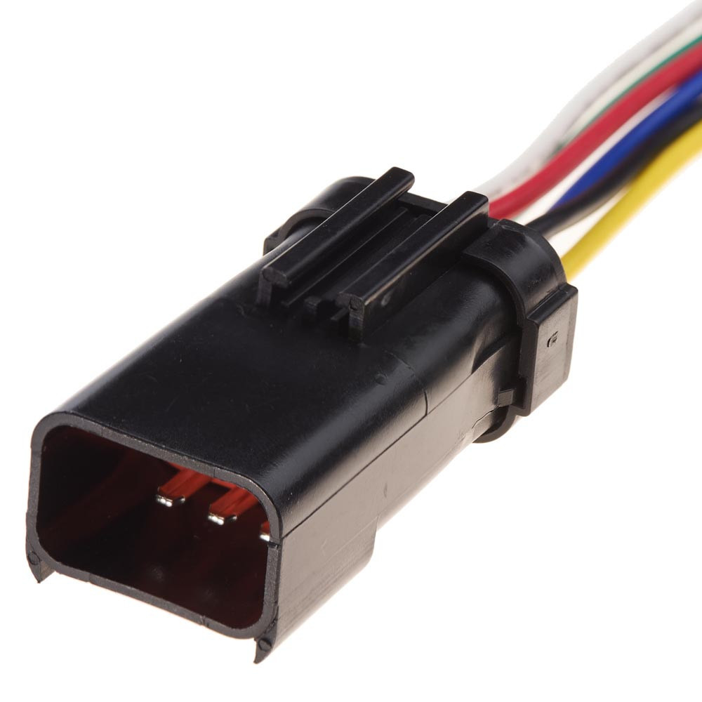 Електричний з'єднувач із дротом, 6-контактний, Немає відповідної якості, Чорний, Пластик, Київ - фото 1