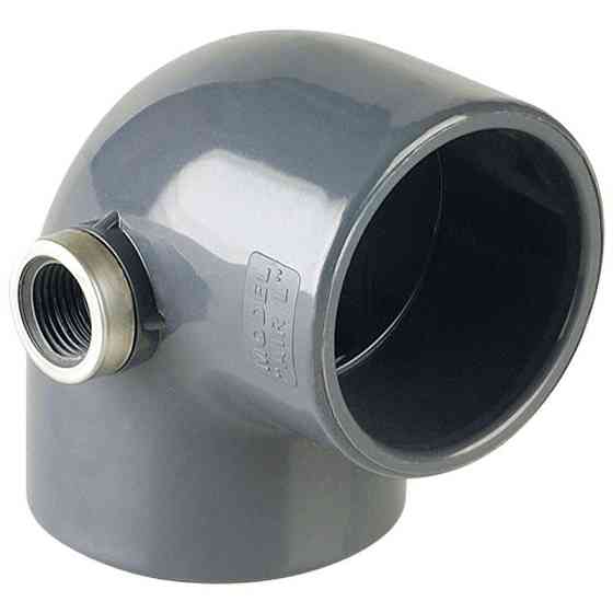 Коліно ПВХ Hidroten "AIR L" 1001616, 90°, з металевим кільцем, d63-1/2" Київ