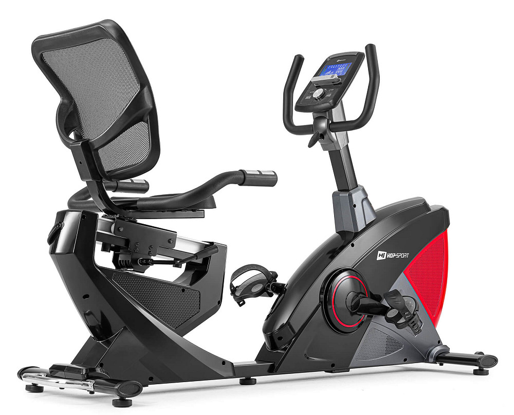 Горизонтальный велотренажер Hop-Sport HS-070L Helix красный iConsole+ Киев - изображение 9
