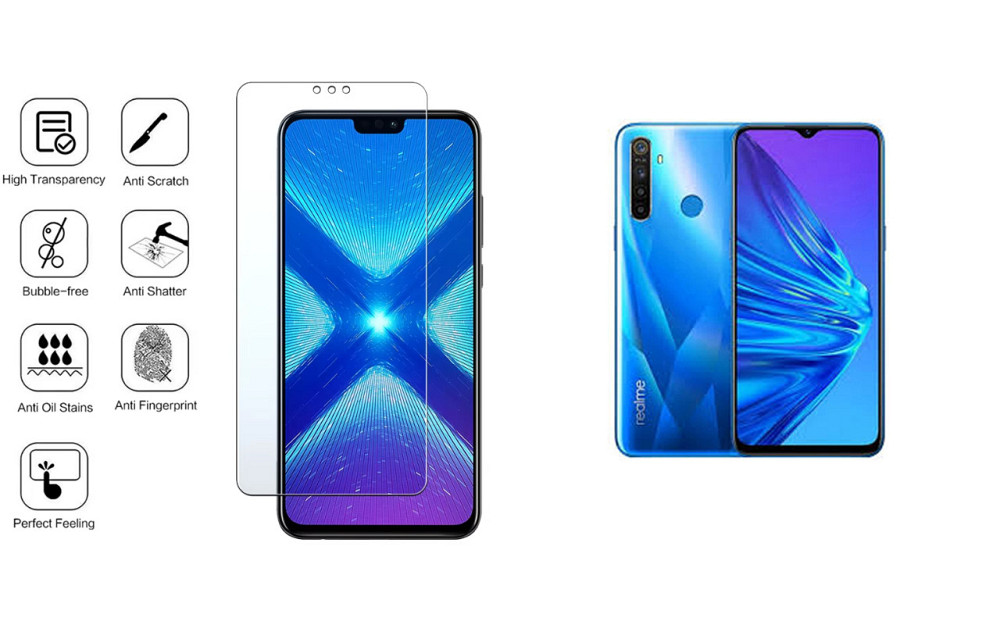Защитное стекло NeoGlass для Realme 5, Realme 5i, Realme 5 Pro – ультрапрозрачное и устойчивое Киев - изображение 4