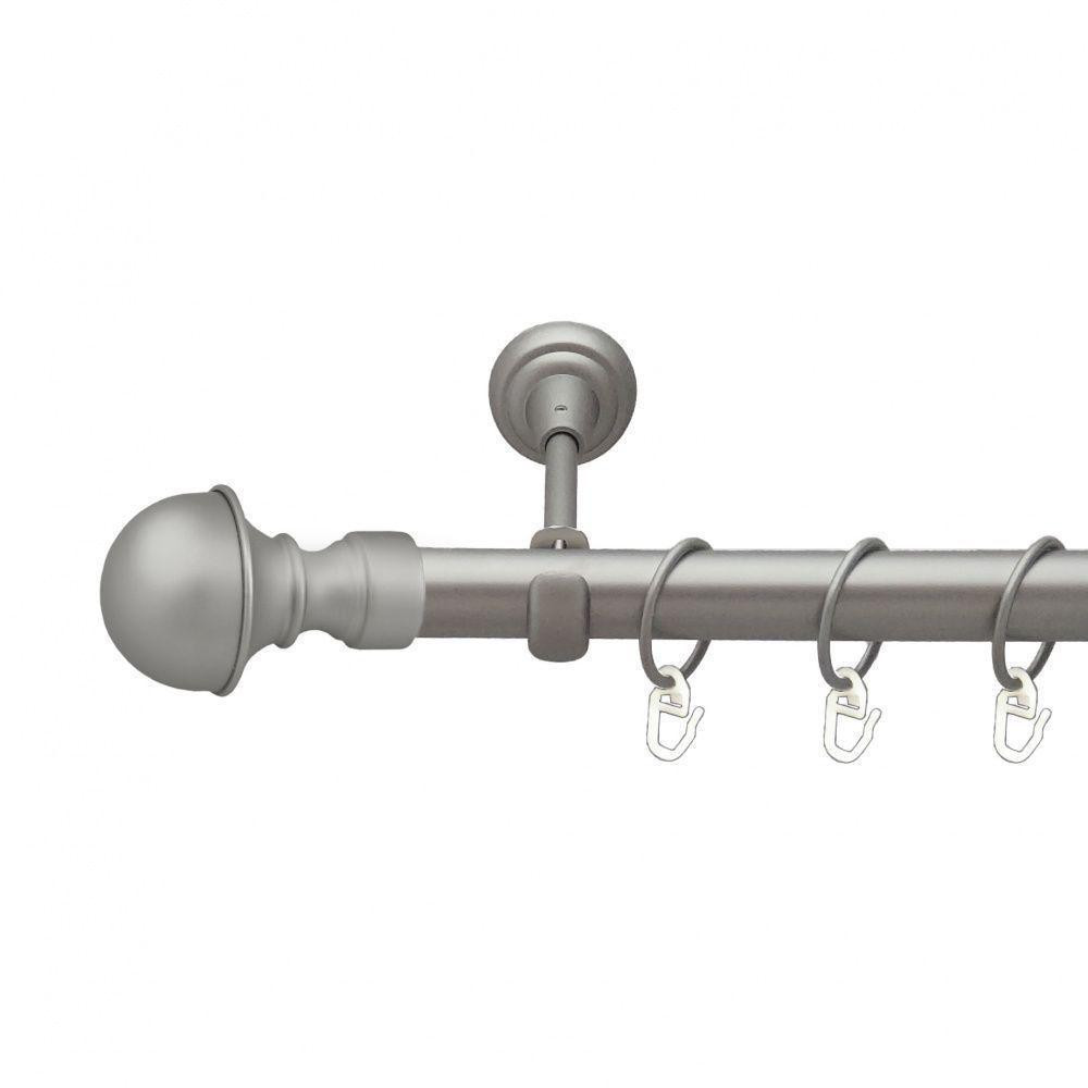 Карниз Orvit Бостон металевий однорядний відкритий Сатин 25 мм 200 см (00-00010215) Львів - фото 1