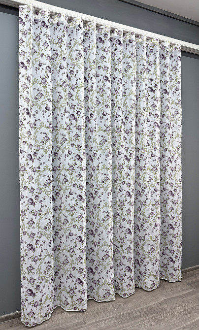 Тюль VR-Textil 1145т Flora Батист Разноцветный 300х270 см (40-905) Киев - изображение 3