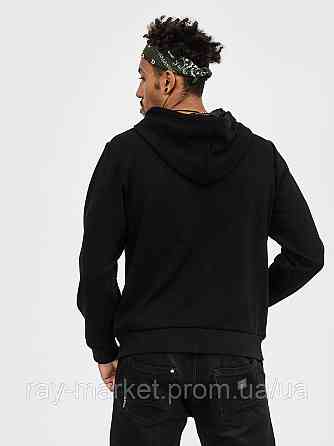 Худі базове на блискавці утеплене Ray Basic чоловіче чорне (U0405LM-Black) M Київ