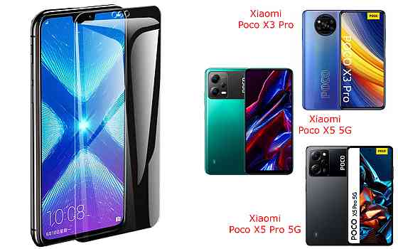 Защитное стекло NeoGlass для Xiaomi Poco X3 Pro, X5 5G, X5 Pro 5G – ультрапрозрачное и устойчивое Киев