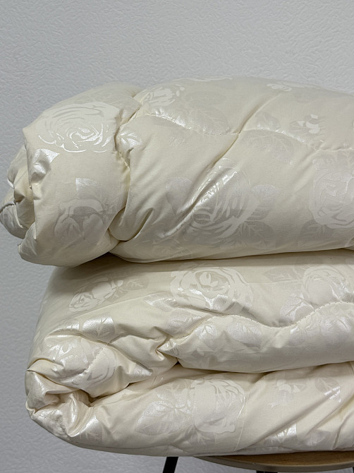 Ecotton Ковдра Ecotton двоспальна Євро 200х220 см штучний пух стьогана молочна Київ - фото 8