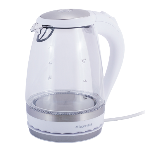 Електрочайник 1,5л з синім LED-підсвічуванням 1701A KAMILLE Житомир - изображение 3