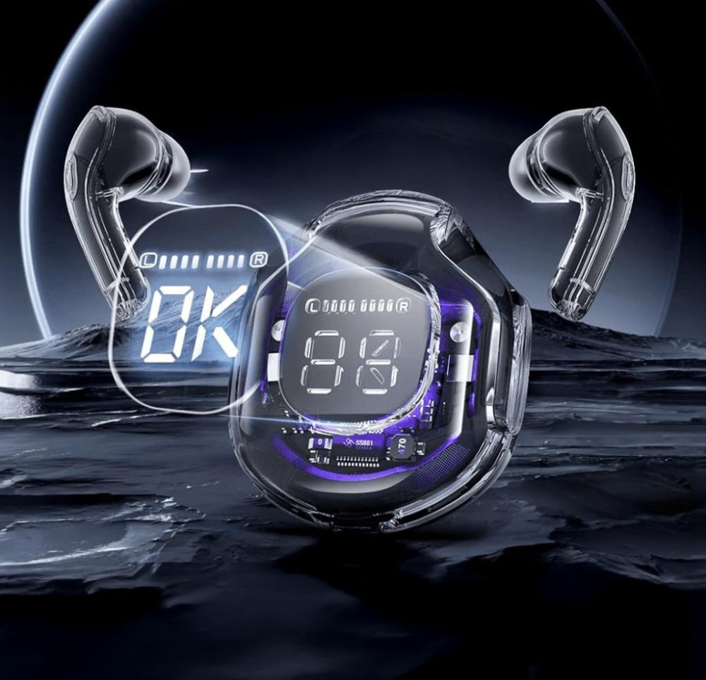 Бездротові навушники TWS Ultrapods Pro з дисплеєм на кейсі та кабелем USB Type-C Одеса - фото 4