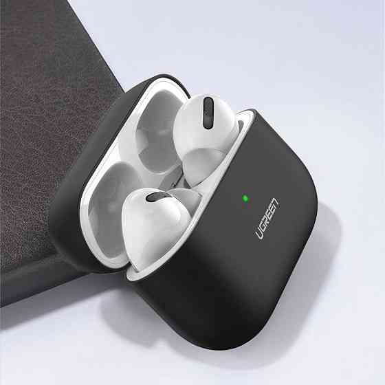 Чехол для навушників Ugreen Silica Gel Case Protector for Apple Airpods Pro 80513 (Чорний) Николаев