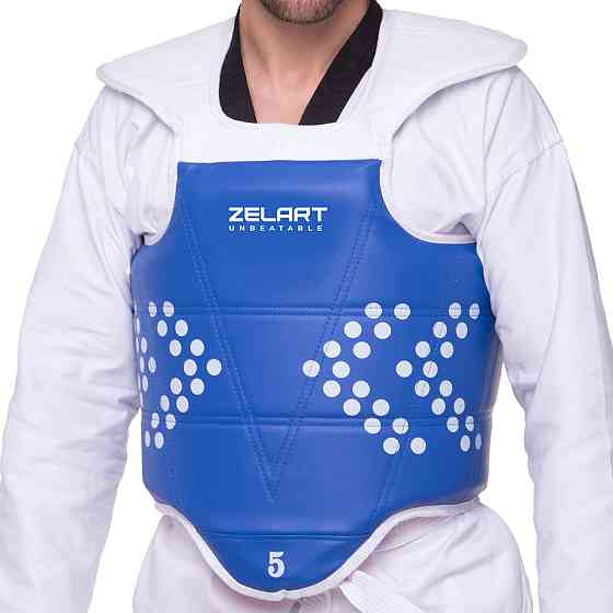 Защита корпуса и ключицы (жилет) двусторонняя Zelart BO-0030 размер 0-5 два цвета Защита для боевых искусств Киев