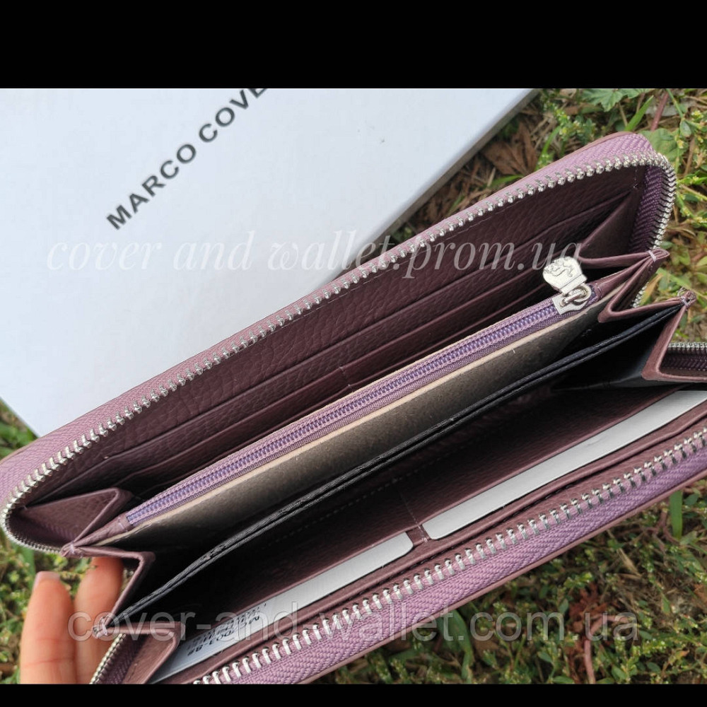 Женский кожаный кошелек на молнии свет розовый Marco Coverna MC 7003-6 Киев - изображение 18