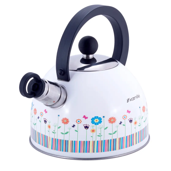 Чайник 1,8л нержавіюча сталь зі свистком з нейлоновою ручкою 1079 KAMILLE Житомир - изображение 4