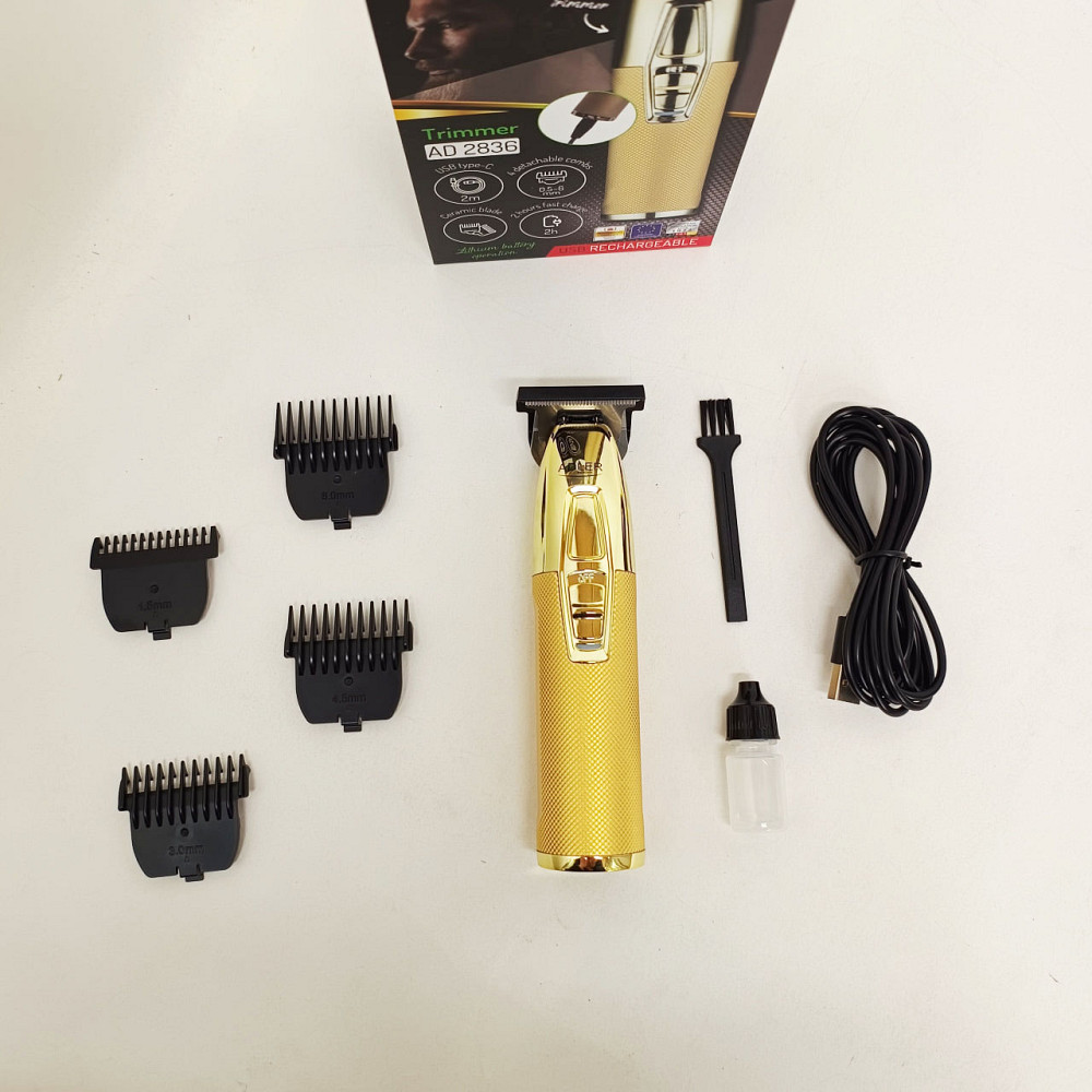 Машинка для точной стрижки бороды и волос Adler AD-2836G, Триммер для висков Электромашинка волос RN-65 Львов - изображение 11