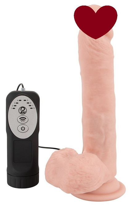 Вібратор на присосці Medical Silicone Thrusting Vib Sex Aura Київ - фото 1