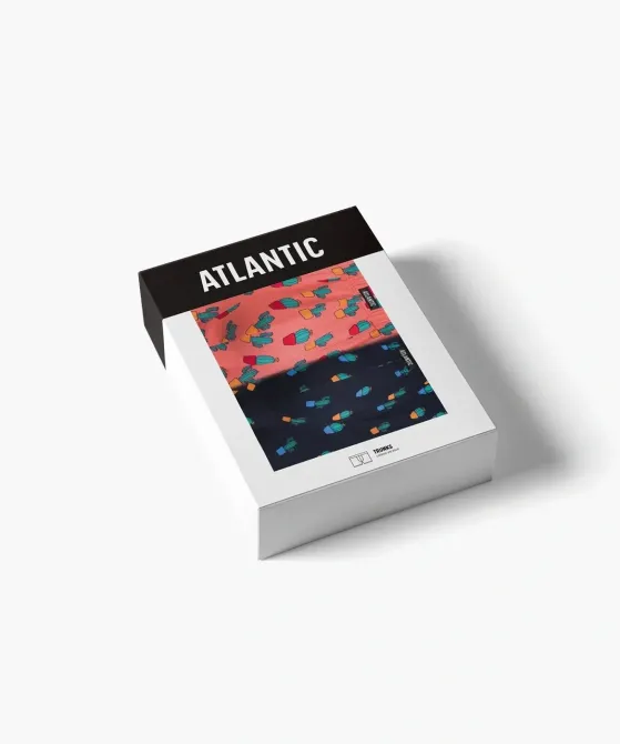 Мужские трусы шорты Набор 2 шт. Atlantic 2MHH-005 S Киев - изображение 2