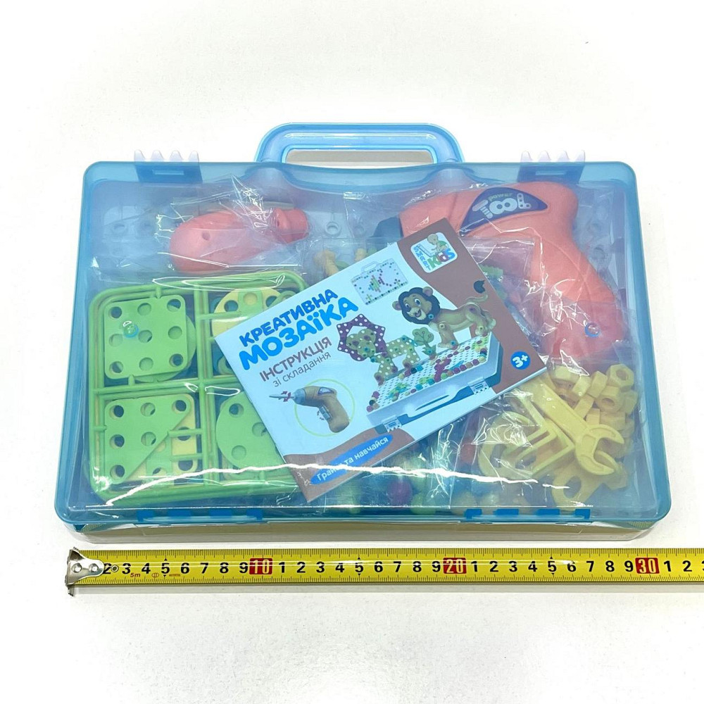 Дитяча мозаїка шуруповерт викрутка у валізі 150 деталей (M 5589) Чернігів - фото 9