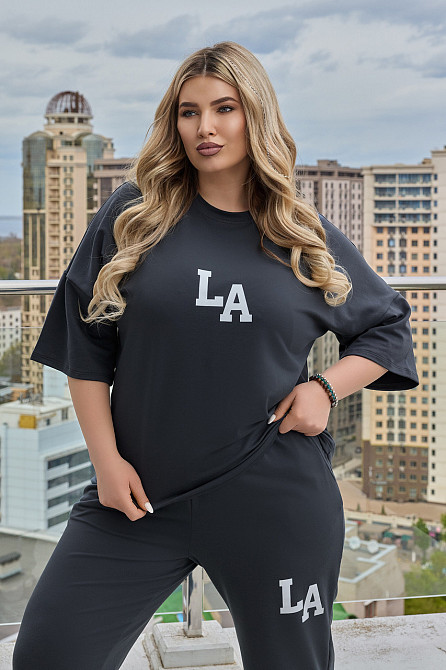 Жіночий легкий спортивний костюм з футболкою "Amante" | Батал Київ - фото 5