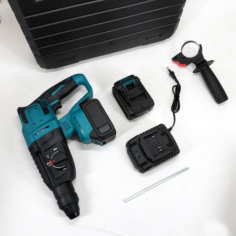 Перфоратор з функцією довбання KRAFFTEC 48V 2 акб, Перфоратор для роботи в для роботи з каменю PS-94 Львів - фото 11