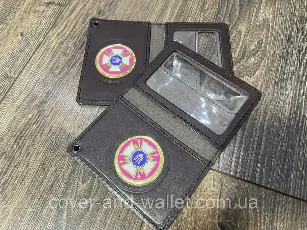Шкіряна обкладинка ДССЗЗІ держспецзв'язок з пластиковим шевроном Київ - фото 19