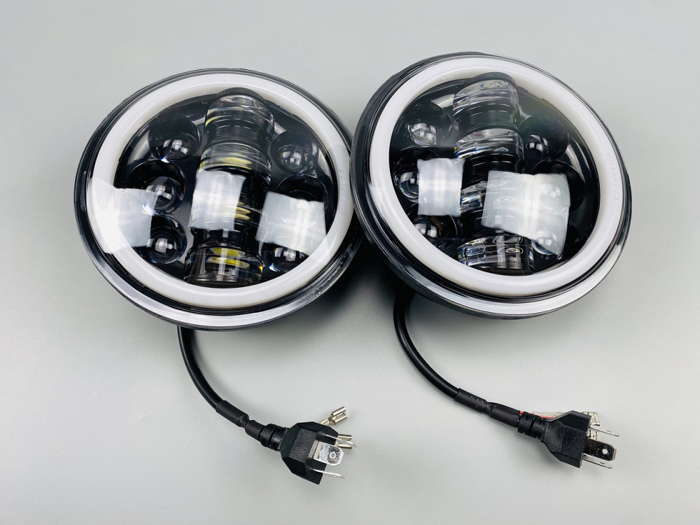 Фара головного світла LED 40W ближній+далекий+ходові вогні кільце 5.75 дюйми авто+мотоцикли Мукачево - фото 9