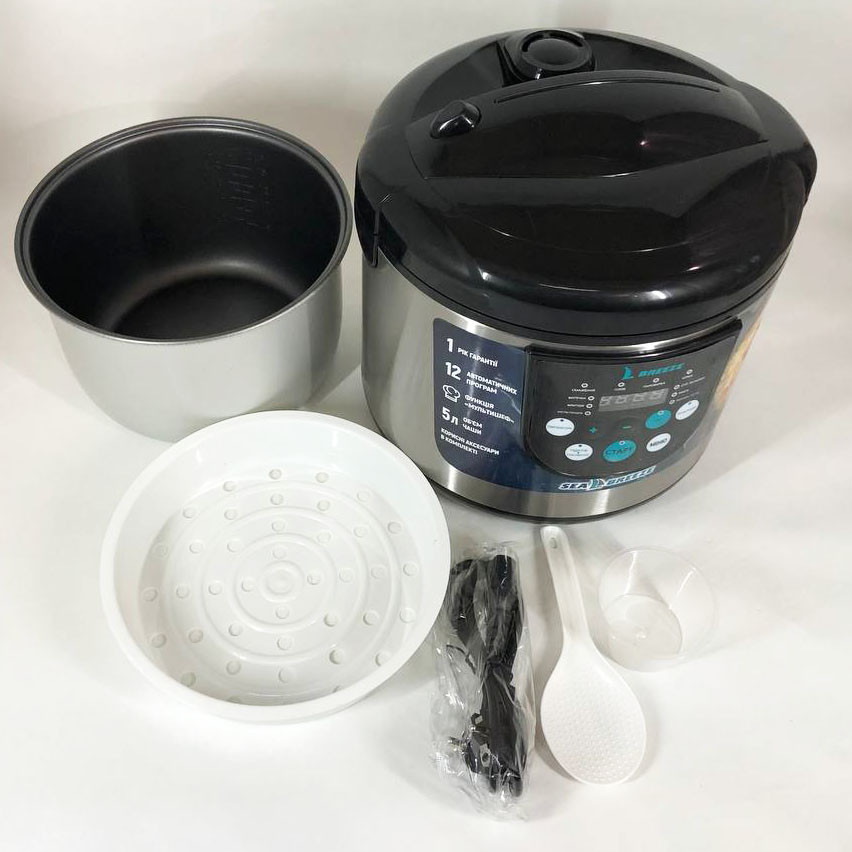 Хороша бюджетна мультиварка SeaBreeze, Побутова мультиварка пароварка 5 л CP-15 Івано-Франківськ - фото 8