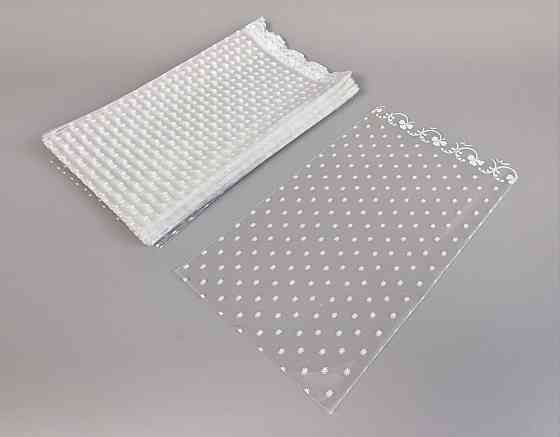 Пакет с рисунком для упаковки подарков   (15*30) №75/1 (ажурный) 