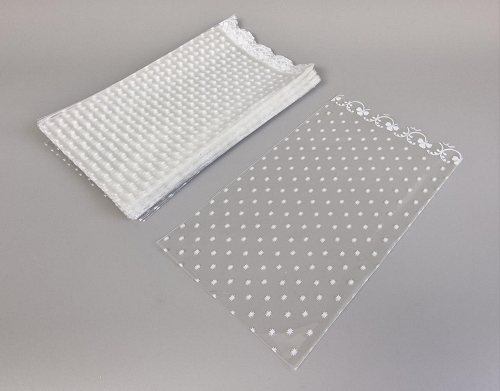 Пакет с рисунком для упаковки подарков   (15*30) №75/1 (ажурный) 