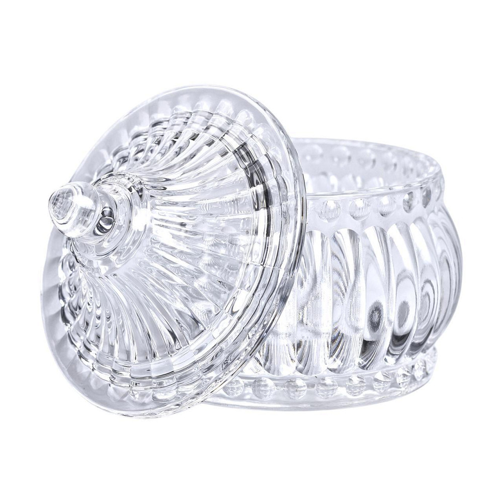 Стеклянная конфетница с крышкой в восточном стиле Ø 8 см Киев - изображение 4