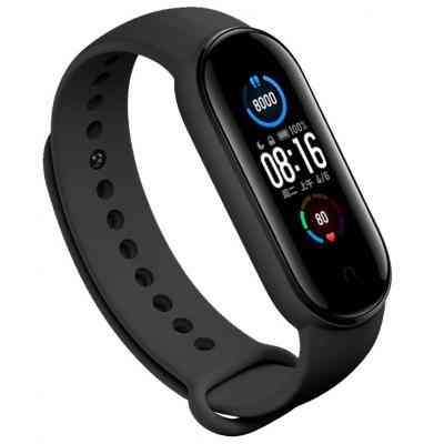 Ремінець до фітнес браслета BeCover Silicone для Xiaomi Mi Smart Band 5 Black (705062) Вінниця