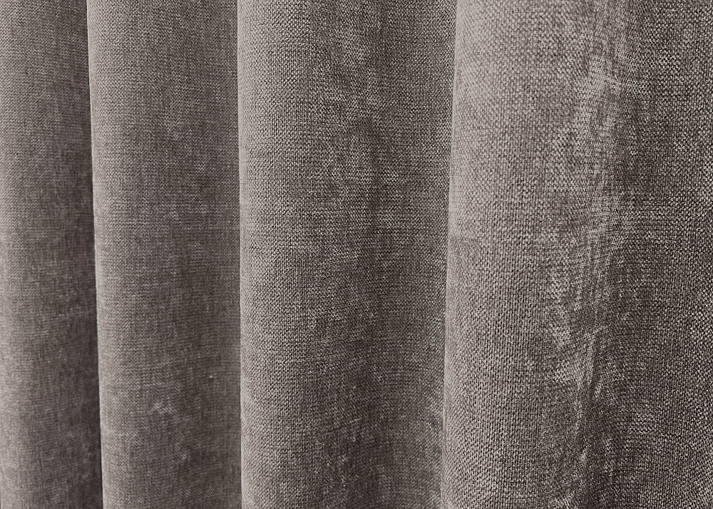 Шторна преміум тканина шеніл однотонний, колекція "VELMIRA Rich" колір капучино 1924ш Київ - фото 4