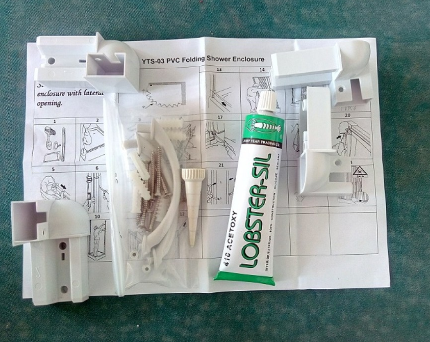 Ширма для ванны и душа угловая полукруглая  900х900х1850мм Днепр - изображение 6