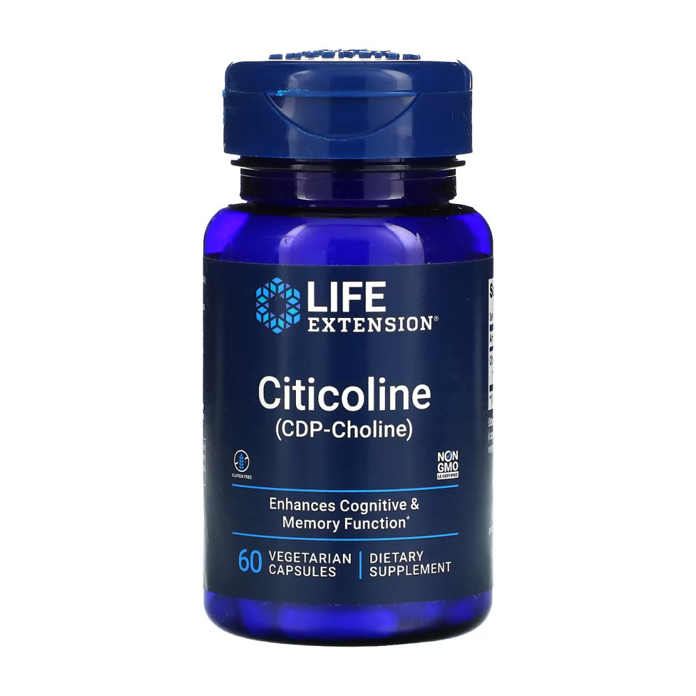 Цитиколін ЦДФ холін Citicoline CDP Choline 60 vcaps Київ - фото 1