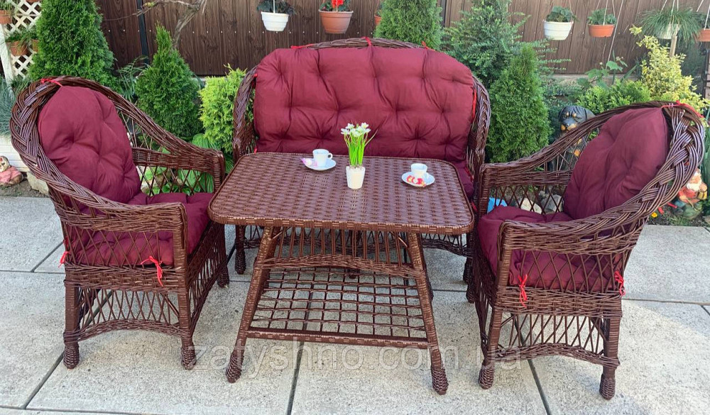 Комплект мебели садовой плетеной из лозы Киев - изображение 1