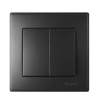 LESYA Выключатель двойной антрацит Lezard Харьков