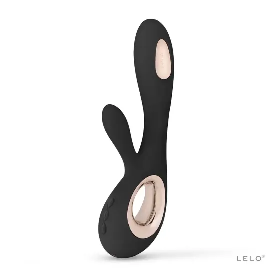 Вібратор-кролик LELO Soraya Wave Black, манливі рухи стовбура Львів