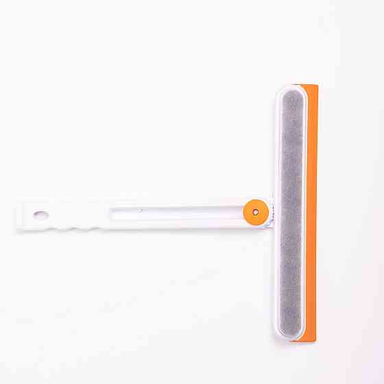 Household Скребок для миття скла складний з абразивною губкою та гумовим лезом для вікон дзерка Коломия