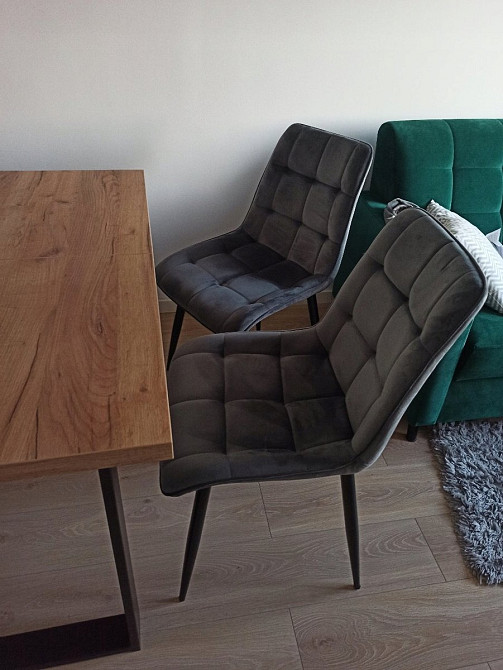 Стілець CHIC VELVET чорний каркас/сірий BL.14 Київ - фото 17