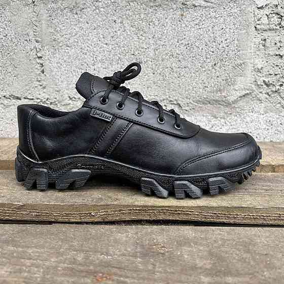 Военные черные демисезонные кроссовки, кожаные тактические кроссовки пришиты и проклеены Львов