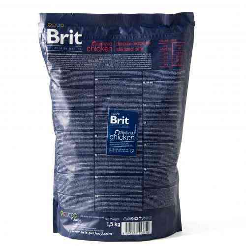 Сухой корм Brit Premium Cat by Nature Sterilised для стерилизованных кошек, с курицей, 1500 г Киев