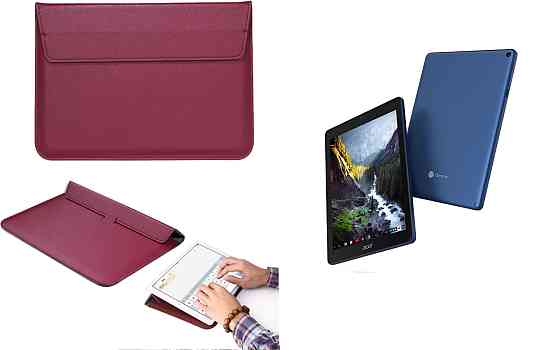 Чехол-конверт VitoCase для Acer Chromebook Tab 10, с функцией подставки для планшета Бордовый Киев