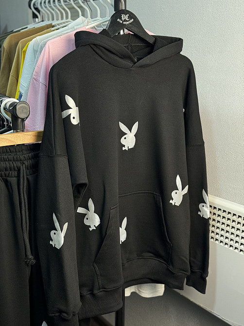 Костюм з принтом зайчиків (худі та штани) Чернівці - фото 2