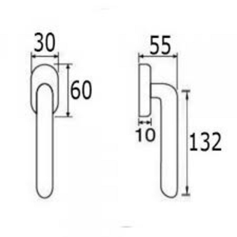 Ручка віконна Fimet 1028 D.K. F20 Tasha мат нікель Київ - фото 2