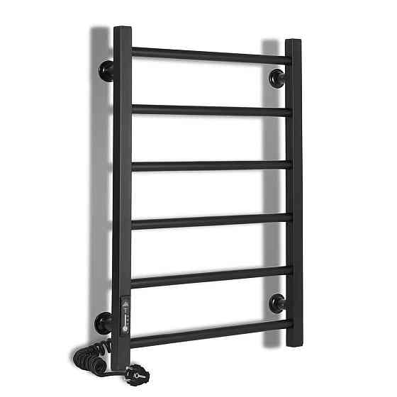 Електрична рушникосушарка Laris Зебра Альфа ЧФЧ6 500Х600 Е чорна, ліве підключення Київ