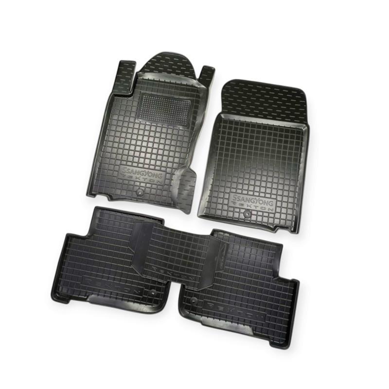 Килимки салону Ssang Yong Rexton (2001-) борт 2,5 см, з перемичкою Мукачево - фото 1