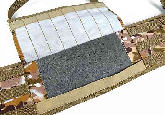 Тактичний пояс розвантажувальний РПС з кріпленнім MOLLE та плечовими лямками Multicam Arid степовий без підсумків Коломия