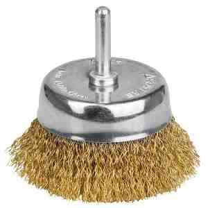Щітка торцева d75*6мм гофрована латунь для дрилі NovoTools NovoAbrasive Житомир