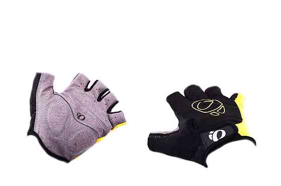 Рукавички без пальців (mod:1, size:XL, чорно-жовті) IP Мукачево