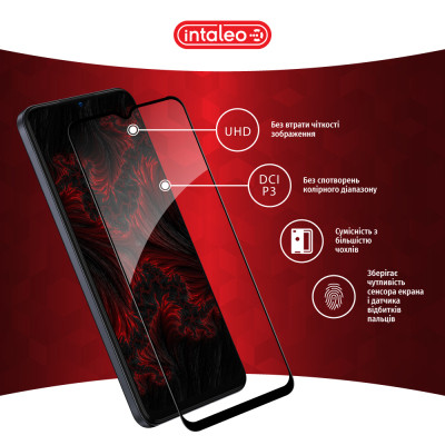 Стекло защитное Intaleo Full Glue Tecno Spark 9 Pro Black (1283126547331) Винница - изображение 4