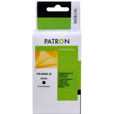 Картридж Patron HP 934XL (C2P19AE/C2P23AE) 1300c, Black (PN-934XL-B) Вінниця - фото 1