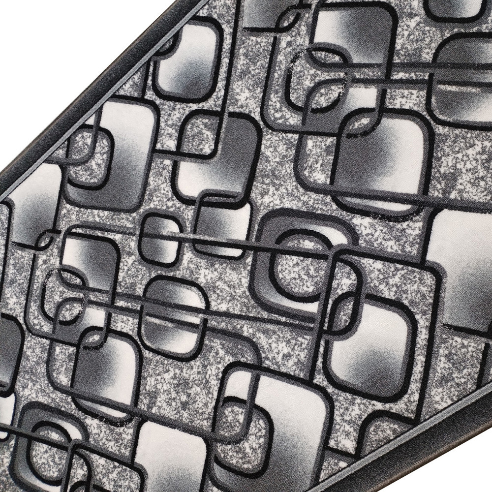 Килимова доріжка найкраща ціна, Чорний ромб, Килим на виріз, 1.5 м. Кам'янське - фото 5